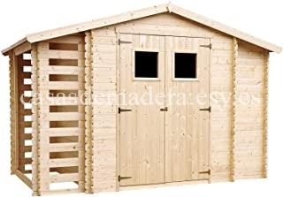 Casa de madera Cerdedo-Cotobade H218 x 328 x 206 cm / 3,53 + 0,97...